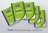 RECAMBIO PREMIER CUADRO 4X4 A4 100H PAPEL 90GR MULTITALADRO